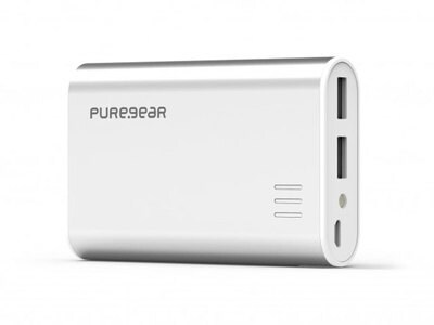 PureGear 10400mAh Dual-Port Purejuice Portable Power Bank - Silver