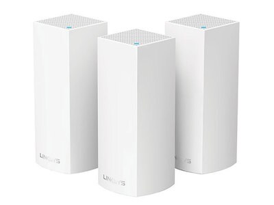 Système Wi-Fi maillé tribande AC6600 VELOP de Linksys pour tout le domicile - blanc - paquet de 3 (WHW0303-CA)