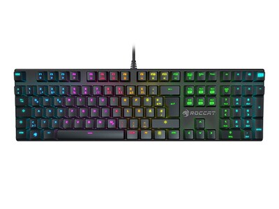 ROCCAT Suora FX RGB Gaming Frameless Wired Keyboard with Cherry MX Blue