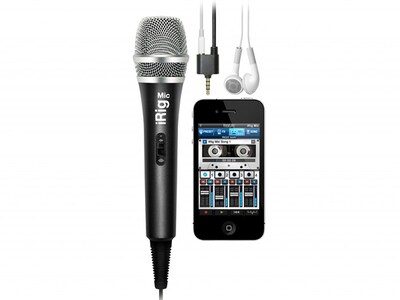 Microphone iRig d’IK Multimedia pour téléphone intelligent – noir