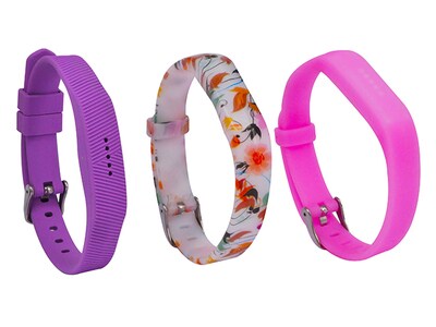 Bracelet d’activité d’Affinity Fitbit Flex 2™ - Paquet de 3 - petit - floral