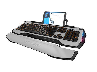ROCCAT Skeltr Smart Communication RGB Gaming Keyboard - White