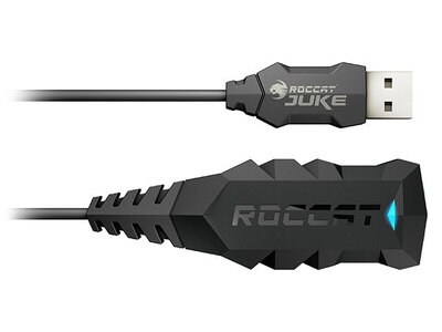 Carte de son USB et adaptateur pour casque d’écoute stéréo Juke Virtual 7.1 + de ROCCAT