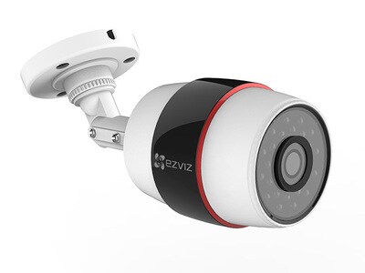 Caméra de sécurité réseau balle pour l’extérieur, sans fil, jour et nuit Husky d’EZVIZ – noir et blanc