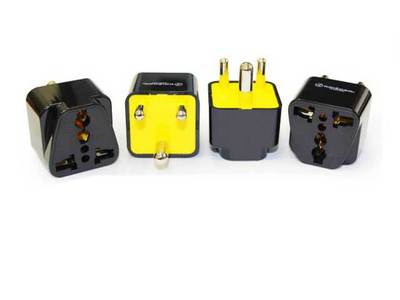 Krieger KD-IND4 Universal to India Travel Adapter - 4 Pack