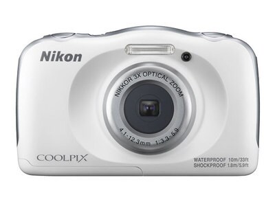 Nikon COOLPIX W100 13.2MP Waterproof Digital Camera - White