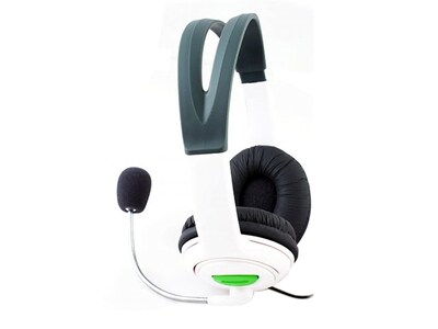 KMD Pro Gamer Over-Ear Wired Headset for Xbox 360 - White