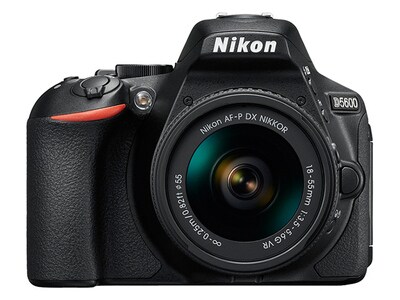 Nikon D5600 24.2MP DSLR Camera with AF-P DX 18-55MM f/3.5-5.6G VR Kit - Black