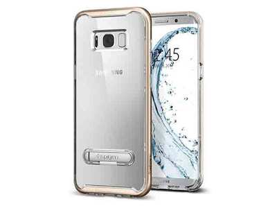 Étui Crystal Hybrid de Spigen pour Galaxy S8 de Samsung – érable doré