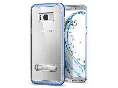 Étui Crystal Hybrid de Spigen pour Galaxy S8 de Samsung – bleu corail