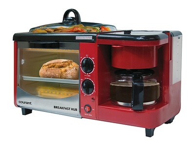 Courant CBH4601R 3-in-1 Multifunction Breakfast Hub - Red