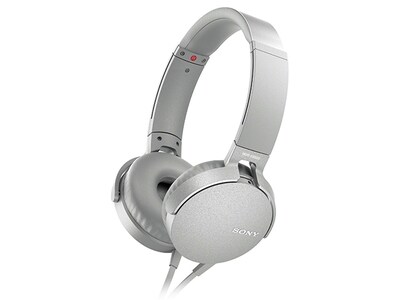Sony XB550AP EXTRA BASS™ On-Ear Headphones with In-line Controls - White