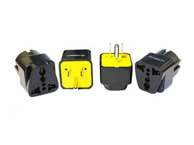 Krieger KR-AMR4 Universal to American Travel Adapter - 4 Pack