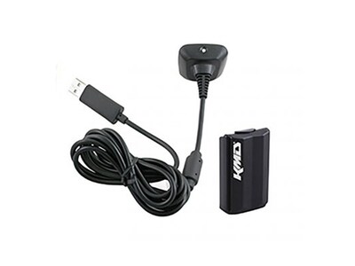 KMD Xbox 360 Charge and Play Pack - Black
