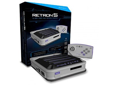 Console de jeu 5-en-1 RetroN 5 d'Hyperkin - gris