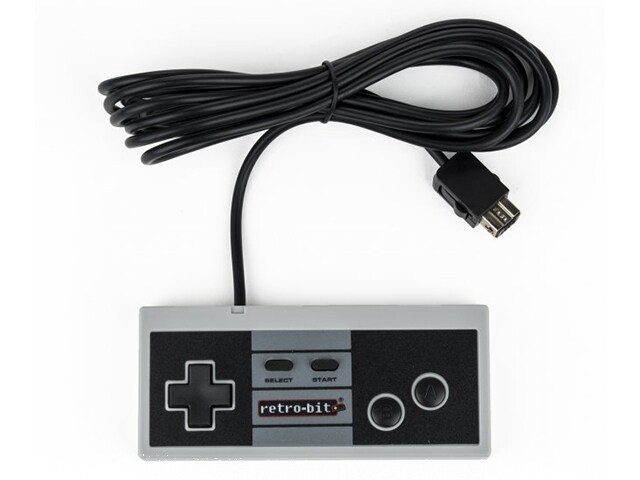 Retro-Bit NES Classic Wired Pro Controller - Grey