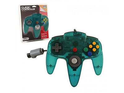 TTX Tech Classic Controller for Nintendo 64 - Clear Teal