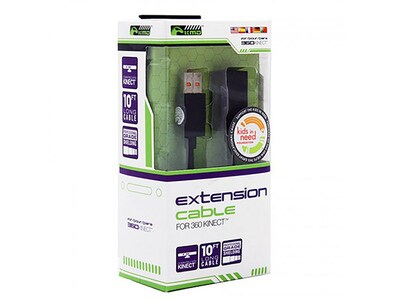 Extension de 3 m (10 pi) KMD pour Xbox 360 Kinect - noir