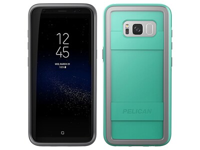 Étui Protector de Pelican pour Galaxy S8 de Samsung – aqua et gris
