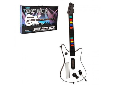 Guitare avec frettes de KMD pour Wii - blanc