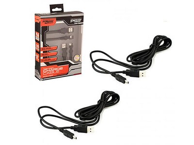 Câble de recharge USB de 2,7 m (9 pi) de KMD pour manette de PS3™ - paquet de 2