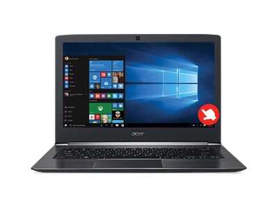 Ordinateur portable 13,3 po Aspire S 13 s5-371T-56Q1 d’Acer avec processeur i5-7200U d’Intel®, disque SSD de 256 Go, MEV de 8 Go et Windows 10 famille – noir