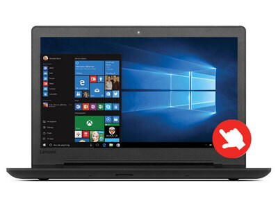Lenovo Ideapad 110 Touch 80V70007US 15.6” Laptop with AMD A8-7410, 1TB HDD, 8GB RAM & Windows 10 - Black