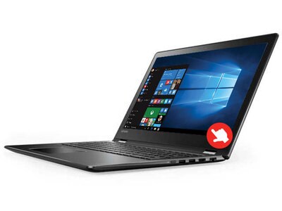 Lenovo™ Flex 4 15.6” Laptop with Intel® Core™ i5-7200U, 1TB HDD, 8GB RAM, Intel® HD Graphics 620 & Windows 10 - Black