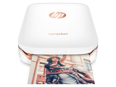 Imprimante photo Bluetooth® Sprocket X7N07A de HP – blanc