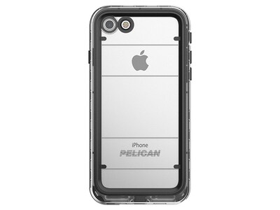 Étui Marine de Pelican pour iPhone 7/8 – noir et transparent