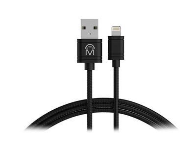 M 1.8m (6’) Lightning-to-USB Charge & Sync Cable - Black