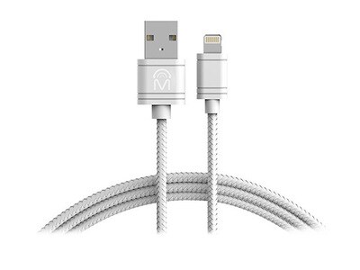 M 1.8m (6’) Lightning Charge & Sync Cable - White