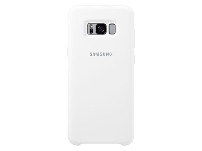 Samsung Galaxy S8+ Silicone Cover Case - White