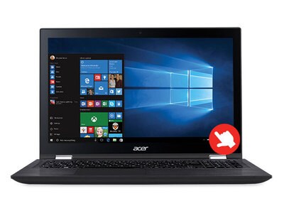 Acer Spin 3 SP315-51-548W 15.6” Convertible Laptop with Intel® i5-6200U, 1TB HDD, 8GB RAM & Windows 10