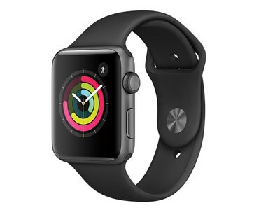 Apple Watch Series 2 42mm Space Grey Aluminum Case with Black Sport Band