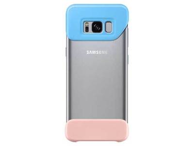 Samsung Two Piece Cover For Galaxy S8 -  Blue & Pink