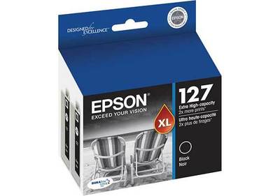 Epson T127120-D2 Extra High Ink Cartridge - Black - 2 pack