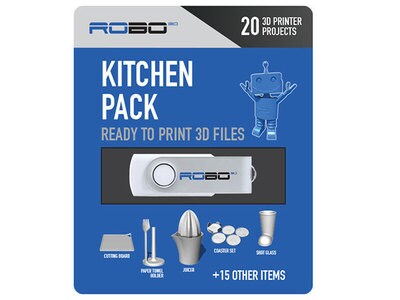 Robo 3D Certified Kitchen Theme File Pack - 20-Pack