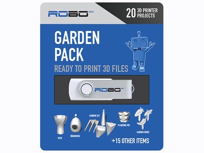 Ensemble de thèmes certifiés de jardin de Robo 3D – paquet de 20