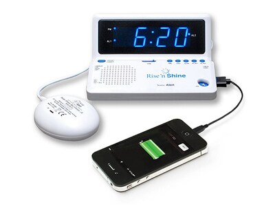 Sonic Alert SBT625SS Rise ‘n’ Shine Dual-Alarm Clock