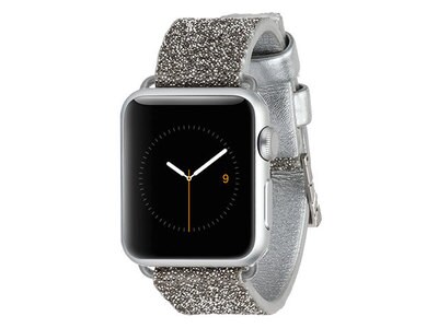 Bracelet Brilliance 38 mm de Case-Mate pour montre Apple Watch – argent
