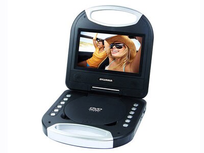 SYLVANIA 7” Portable DVD Player with Integrated Handle - Black