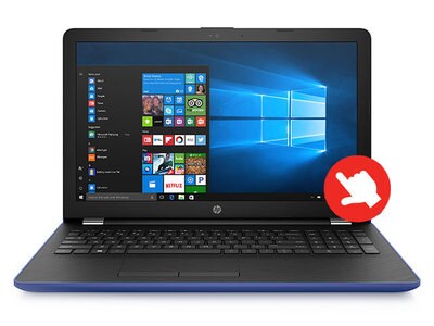 HP 15-bw006ca 15.6” Touchscreen Laptop with AMD A6-9220, 1TB HDD, 8GB RAM & Windows 10 Home - Blue