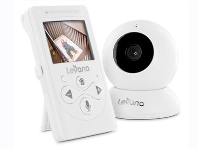 Levana Lila 2.4” Video Baby Monitor with Night Vision - White