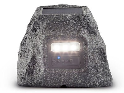Haut-parleur de jardin Bluetooth® avec DEL Solar Stone Glow d’ION Audio
