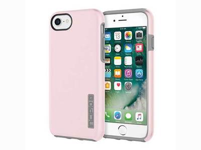 Incipio DualPro Case for iPhone 7 - Iridescent Rose Quartz & Grey