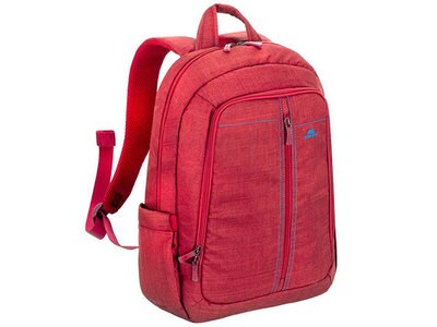 RIVACASE Alpendorf Canvas Backpack for 15.6” Laptops - Red