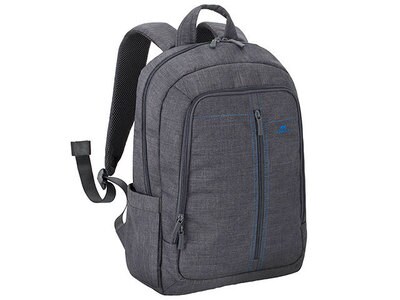 RIVACASE Alpendorf Canvas Backpack for 15.6” Laptops - Charcoal