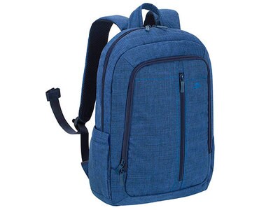 RIVACASE Alpendorf Canvas Backpack for 15.6” Laptops - Blue