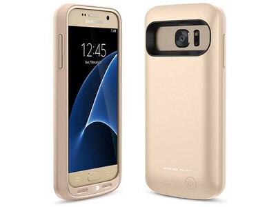 Press Play Surge Samsung Galaxy S7 Battery Case – Gold
